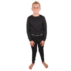 Helios Essential, skiundertøj, junior, sort, 2 sæt