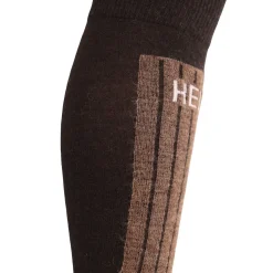 Helios Merino One 60, skistrømper, 2 par, brun