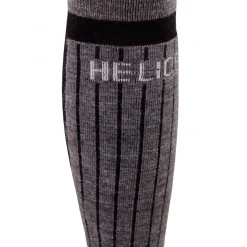 Helios Merino One 60, skistrømper, 2 par, sort