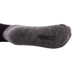 Helios Merino One 60, skistrømper, 2 par, sort
