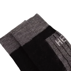Helios Merino One 60, skistrømper, 2 par, sort
