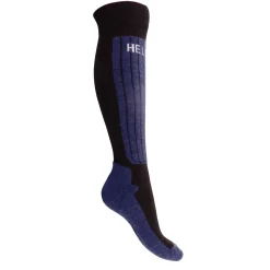 Helios Merino One 60, skistrømper, 2 par, navy