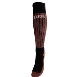 Helios Merino One 60, skistrømper, brun