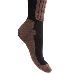 Helios Merino One 60, skistrømper, brun