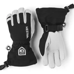 Hestra Army Leather Heli skihandsker, junior, sort