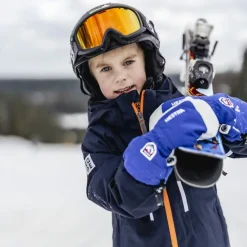 Hestra Army Leather Heli Ski Jr, skiluffer, junior, blå