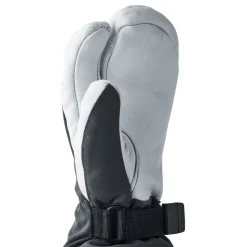 Hestra Army Leather Heli Ski, 3-finger skihandsker, junior, grå