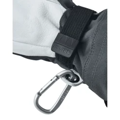 Hestra Army Leather Heli Ski, 3-finger skihandsker, junior, grå