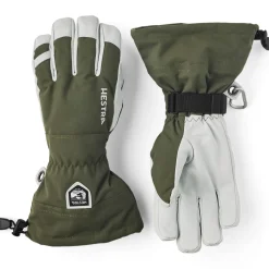 Hestra Army Leather Heli Ski, skihandsker, grøn