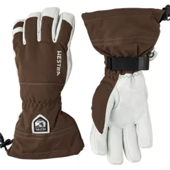Hestra Army Leather Heli Ski, skihandsker, brun