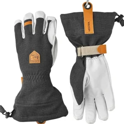 Hestra Army Leather Patrol Gauntlet, skihandsker, mørkegrå