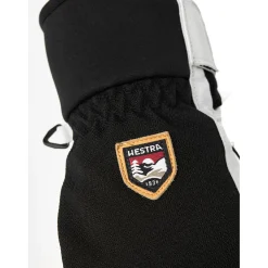 Hestra Army Leather Patrol 3-finger skihandsker, sort