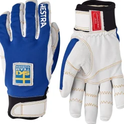 Hestra Ergo Grip Active, skihandsker, blå/gul
