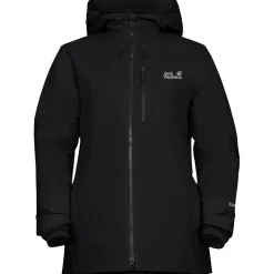 Jack Wolfskin Flowline 3in1, skijakke, dame, sort