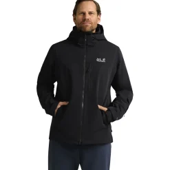Jack Wolfskin Flowline 3in1, skijakke, herre, sort