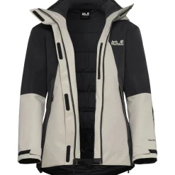 Jack Wolfskin Flowline 2L Ins, skijakke, dame, beige