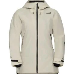 Jack Wolfskin Flowline Pro 2L Ins, skijakke, dame, beige