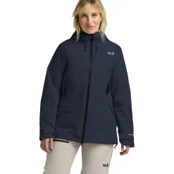 Jack Wolfskin Flowline Pro 2L Ins, skijakke, dame, mørkeblå