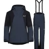 Jack Wolfskin Flowline Pro 2L Ins sæt, dame, mørkeblå