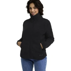 Jack Wolfskin High Curl, fleecejakke, dame, sort