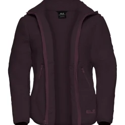 Jack Wolfskin High Curl, fleecejakke, dame, lilla