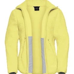 Jack Wolfskin High Curl, fleecejakke, dame, gul