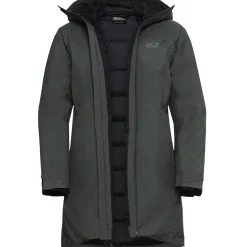 Jack Wolfskin Icecape 2L Down Ins, dunjakke, dame, mørkegrøn