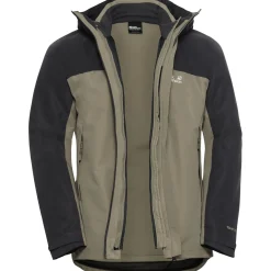 Jack Wolfskin Wild Places 3in1, skijakke, herre, beige