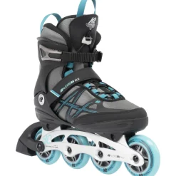 K2 Alexis 80 Alu, rulleskøjter, dame, sort/blå