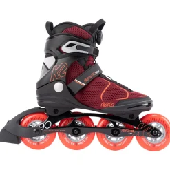 K2 Alexis 90 BOA, rulleskøjter, dame, rød