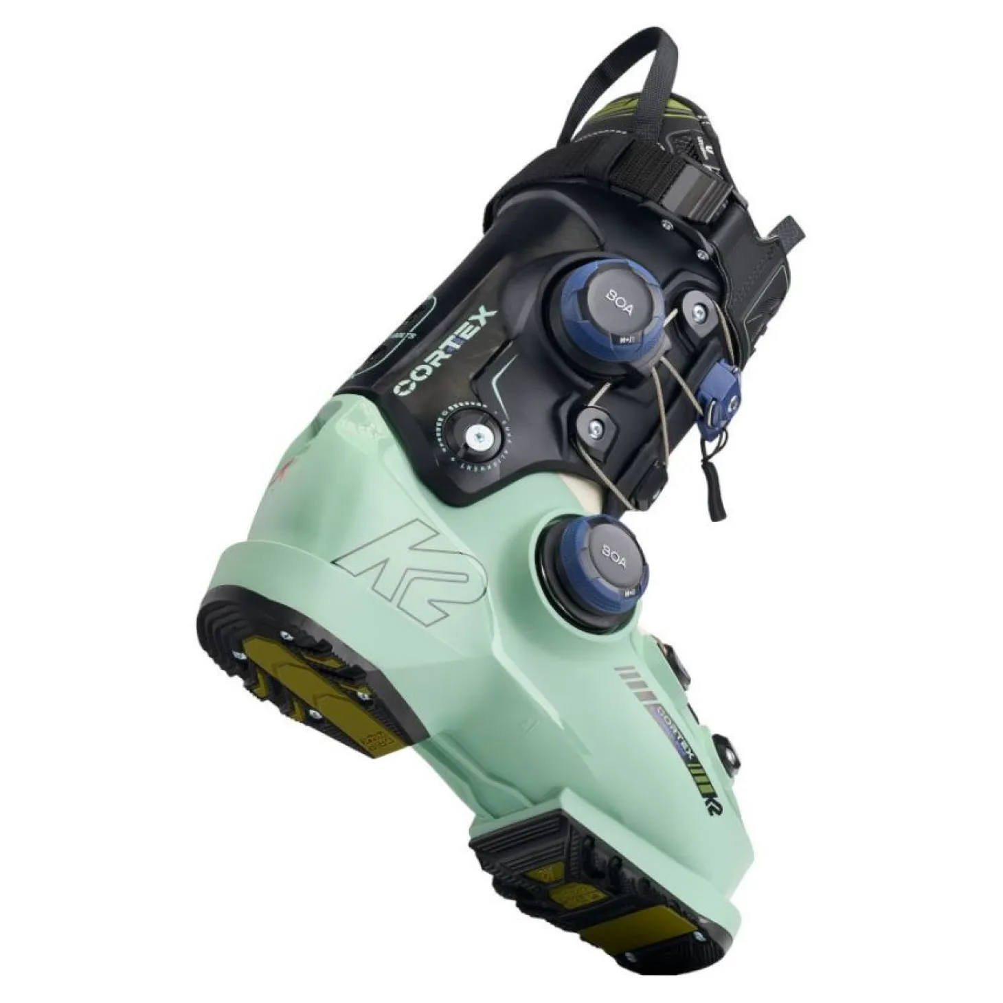 K2 Cortex Zonal 105 BOA, skistøvler, dame, sort/lyseblå