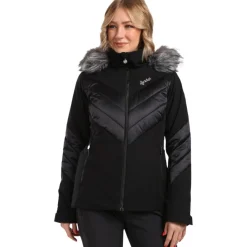 Kilpi Lin, skijakke, plus size, dame, sort