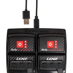 Lenz Heat Glove 6.0 + rcB 1400 batterier sæt, dame, sort