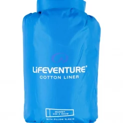 Lifeventure Bomuld Sovepose Liner, mummy, blå