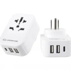 Lifeventure USA Travel Adaptor med USB + USB C