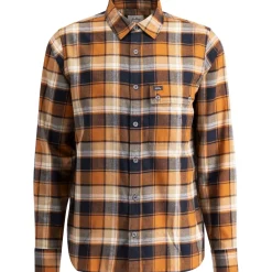Lundhags Järpen Plaid Flannel Shirt, skjorte, herre, orange