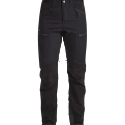 Lundhags Makke High Waist Curved Pant W, vandrebukse, dame, sort