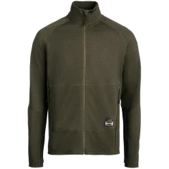 Lundhags Tived Merino Full Zip M, mellemlag, grøn