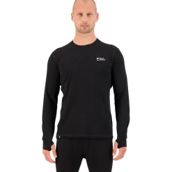 Mons Royale Cascade Merino Base Layer, skiundertrøje, herre, sort