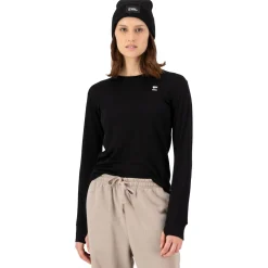 Mons Royale Yotei Merino Classic, skiundertrøje, dame, sort