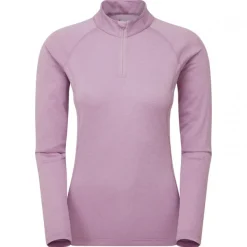 Montane F Dart Zip Neck, dame, lyserød