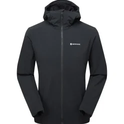 Montane Khamsin Hoodie, softshelljakke, herre, sort