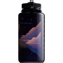 Nalgene wide mouth sustain, drikkedunk, 1000 ml, landscape moonset