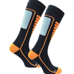 Norfolk Courchevel, skistrømper, navy/orange