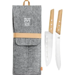 Oyo Duo Hiking Knife Set, knivesæt, grå