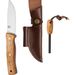 Oyo Femunden Knife W/ Leather Sheath, outdoorkniv, brun
