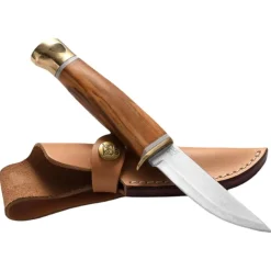 Oyo Jotunheimen Knife W/ Leather Sheath, outdoorkniv, beige