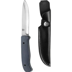 Oyo Nordic Hunting Knife W/ Leather Sheath NY, jagtkniv, grå
