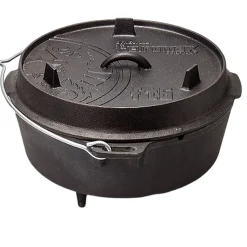 Petromax Dutch Oven FT18, Støbejernsgryde, sort