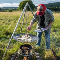 Petromax Hanging grill tray for tripod, hængende grillbakke